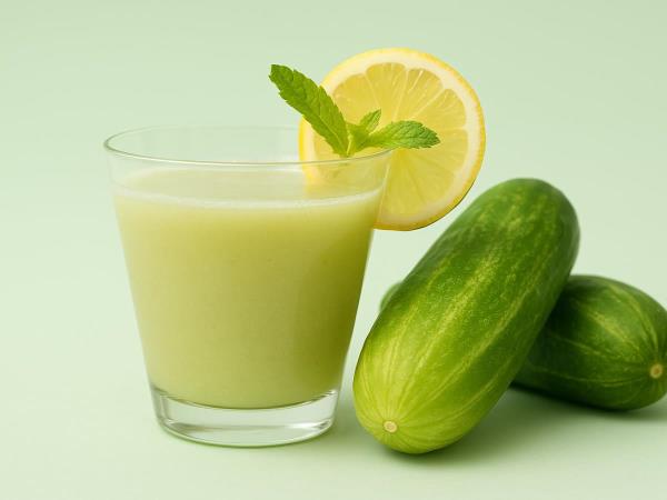 Gurken-Zitronen-Saft, der Sie begeistern wird